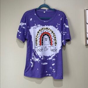 ☀️3 for $10Purple Trick or Treat Graphic T-Shirt